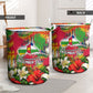 Central African Republic Day Laundry Basket Elephant Colorful Paint Splatter Map Tropical Flowers
