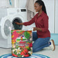 Central African Republic Day Laundry Basket Elephant Colorful Paint Splatter Map Tropical Flowers