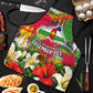 Central African Republic Day Apron Elephant Colorful Paint Splatter Map Tropical Flowers