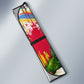 Central African Republic Day Auto Sun Shade Elephant Colorful Paint Splatter Map Tropical Flowers