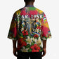 Central African Republic Day Kimono Elephant Colorful Paint Splatter Map Tropical Flowers