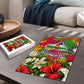 Central African Republic Day Puzzle Elephant Colorful Paint Splatter Map Tropical Flowers