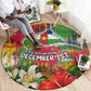 Central African Republic Day Round Carpet Elephant Colorful Paint Splatter Map Tropical Flowers