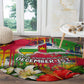 Central African Republic Day Round Carpet Elephant Colorful Paint Splatter Map Tropical Flowers
