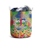 Central African Republic 1958 Laundry Basket Leopard Colorful Paint Splatter Patriotic Flag