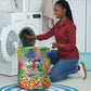 Central African Republic 1958 Laundry Basket Leopard Colorful Paint Splatter Patriotic Flag