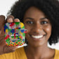 Central African Republic 1958 AirPods Case Leopard Colorful Paint Splatter Patriotic Flag