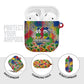Central African Republic 1958 AirPods Case Leopard Colorful Paint Splatter Patriotic Flag