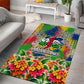 Central African Republic 1958 Area Rug Leopard Colorful Paint Splatter Patriotic Flag