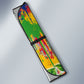Central African Republic 1958 Auto Sun Shade Leopard Colorful Paint Splatter Patriotic Flag