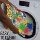 Central African Republic 1958 Bathroom Set Leopard Colorful Paint Splatter Patriotic Flag