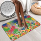 Central African Republic 1958 Bathroom Set Leopard Colorful Paint Splatter Patriotic Flag