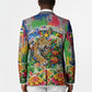Central African Republic 1958 Blazer Leopard Colorful Paint Splatter Patriotic Flag