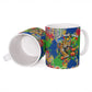 Central African Republic 1958 Ceramic Mug Leopard Colorful Paint Splatter Patriotic Flag