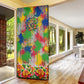 Central African Republic 1958 Door Cover Leopard Colorful Paint Splatter Patriotic Flag