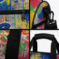 Central African Republic 1958 Duffle Bag Leopard Colorful Paint Splatter Patriotic Flag