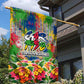 Central African Republic 1958 Garden Flag Leopard Colorful Paint Splatter Patriotic Flag