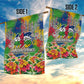 Central African Republic 1958 Garden Flag Leopard Colorful Paint Splatter Patriotic Flag
