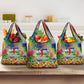 Central African Republic 1958 Grocery Bag Leopard Colorful Paint Splatter Patriotic Flag