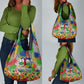 Central African Republic 1958 Grocery Bag Leopard Colorful Paint Splatter Patriotic Flag