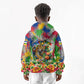 Central African Republic 1958 Kid Hoodie Leopard Colorful Paint Splatter Patriotic Flag