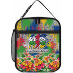Central African Republic 1958 Lunch Bag Leopard Colorful Paint Splatter Patriotic Flag