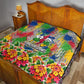 Central African Republic 1958 Quilt Leopard Colorful Paint Splatter Patriotic Flag