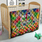 Central African Republic 1958 Quilt Leopard Colorful Paint Splatter Patriotic Flag
