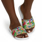 Central African Republic 1958 Slide Sandals Leopard Colorful Paint Splatter Patriotic Flag