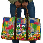 Central African Republic 1958 Travel Bag Leopard Colorful Paint Splatter Patriotic Flag