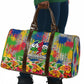 Central African Republic 1958 Travel Bag Leopard Colorful Paint Splatter Patriotic Flag