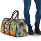 Central African Republic 1958 Travel Bag Leopard Colorful Paint Splatter Patriotic Flag