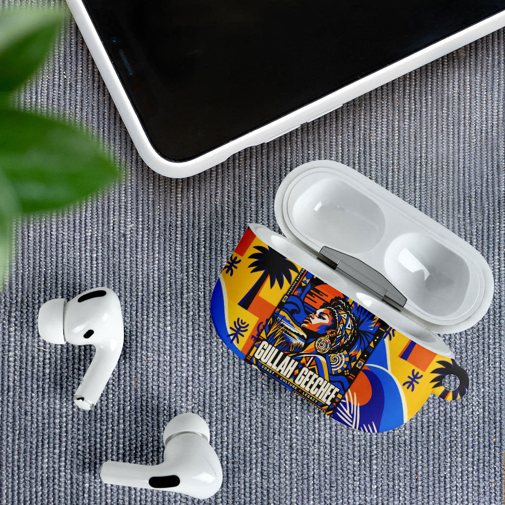 Gullah Geechee African American AirPods Case Black History Vibrant Abstract Coastal