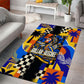 Gullah Geechee African American Area Rug Black History Vibrant Abstract Coastal