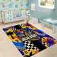 Gullah Geechee African American Area Rug Black History Vibrant Abstract Coastal