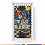 Gullah Geechee African American Baby Bed Cover Black History Vibrant Abstract Coastal