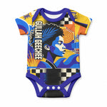 Gullah Geechee African American Baby Onesie Black History Vibrant Abstract Coastal