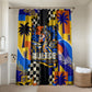 Gullah Geechee African American Bathroom Set Black History Vibrant Abstract Coastal