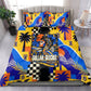 Gullah Geechee African American Bedding Set Black History Vibrant Abstract Coastal
