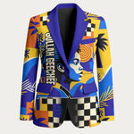 Gullah Geechee African American Blazer Black History Vibrant Abstract Coastal