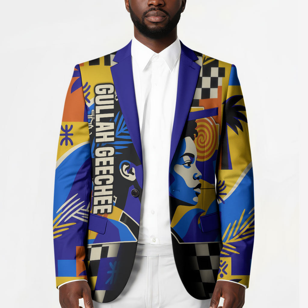 Gullah Geechee African American Blazer Black History Vibrant Abstract Coastal
