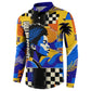 Gullah Geechee African American Button Sweatshirt Black History Vibrant Abstract Coastal