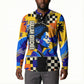 Gullah Geechee African American Button Sweatshirt Black History Vibrant Abstract Coastal