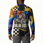 Gullah Geechee African American Button Sweatshirt Black History Vibrant Abstract Coastal