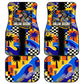 Gullah Geechee African American Car Mats Black History Vibrant Abstract Coastal