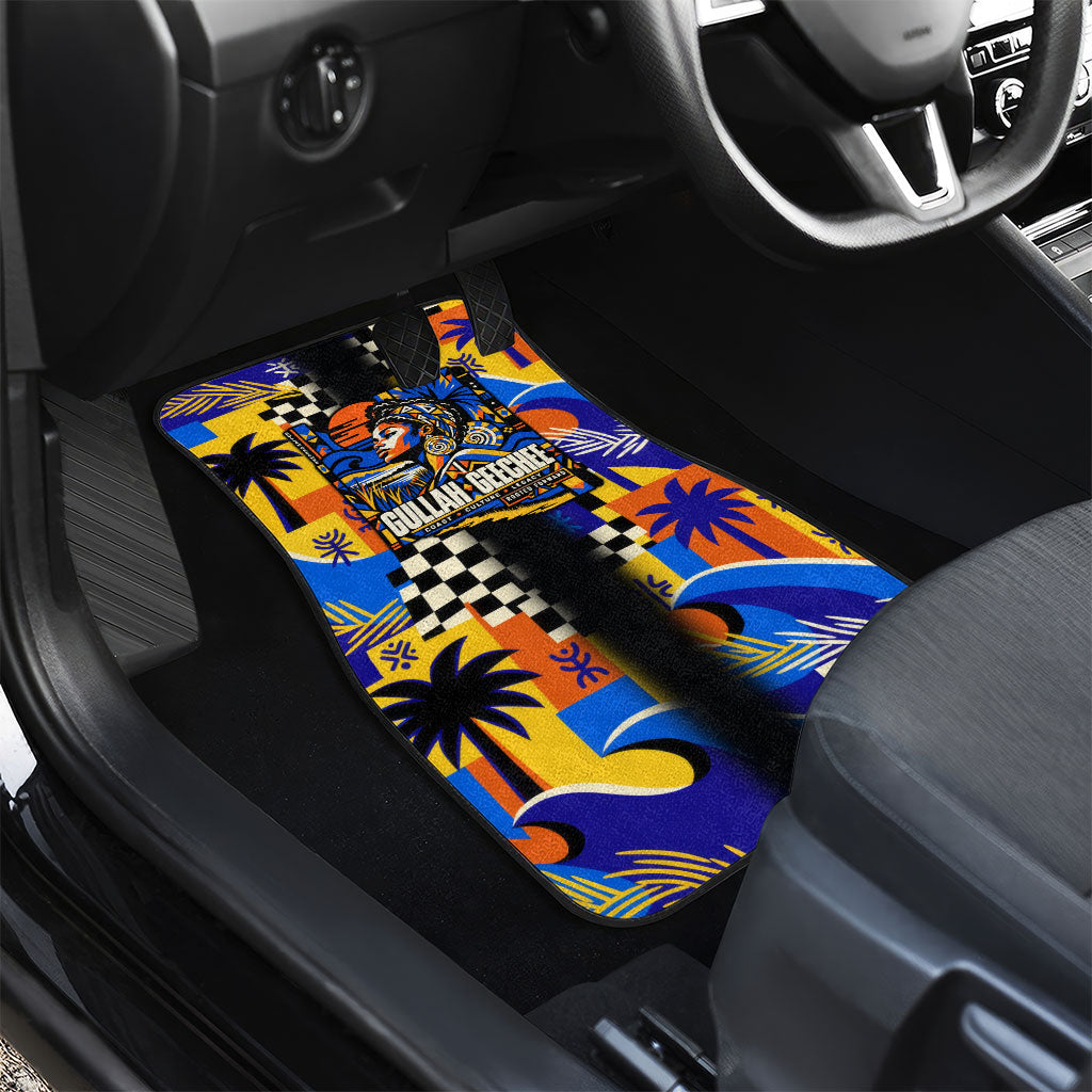 Gullah Geechee African American Car Mats Black History Vibrant Abstract Coastal