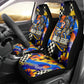 Gullah Geechee African American Car Seat Cover Black History Vibrant Abstract Coastal