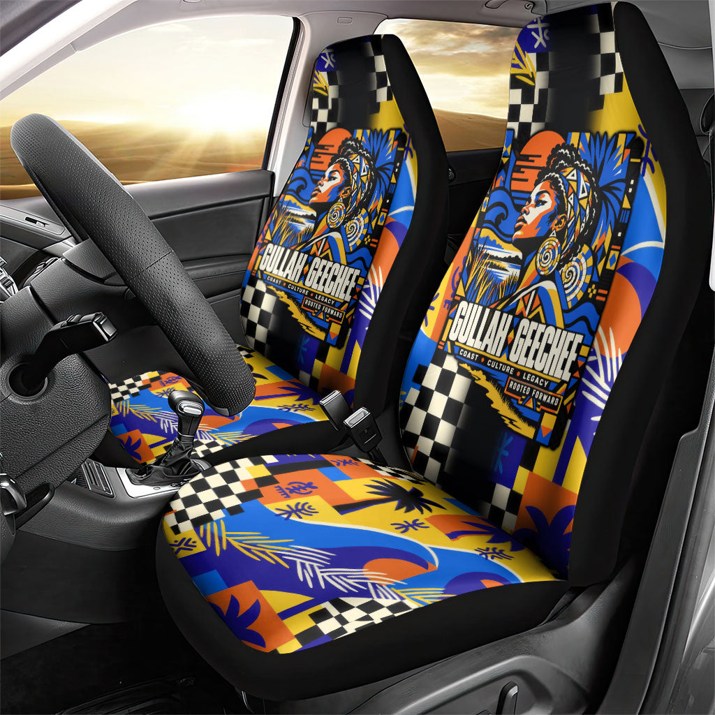 Gullah Geechee African American Car Seat Cover Black History Vibrant Abstract Coastal
