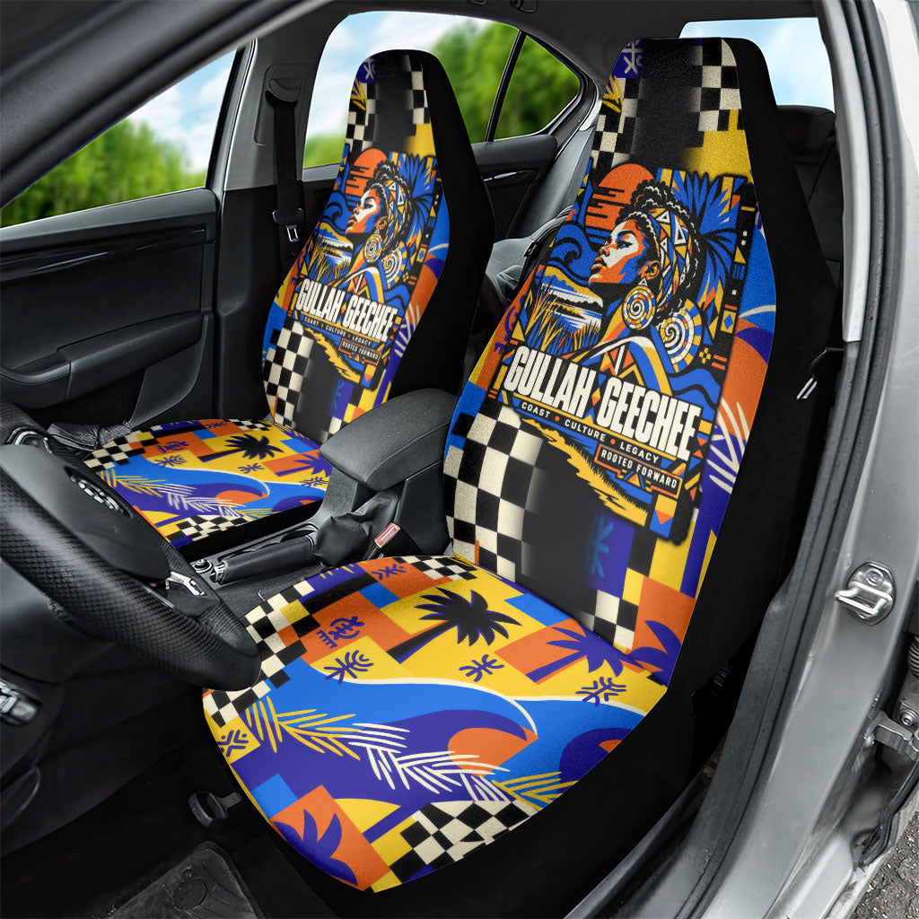 Gullah Geechee African American Car Seat Cover Black History Vibrant Abstract Coastal