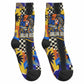 Gullah Geechee African American Crew Socks Black History Vibrant Abstract Coastal